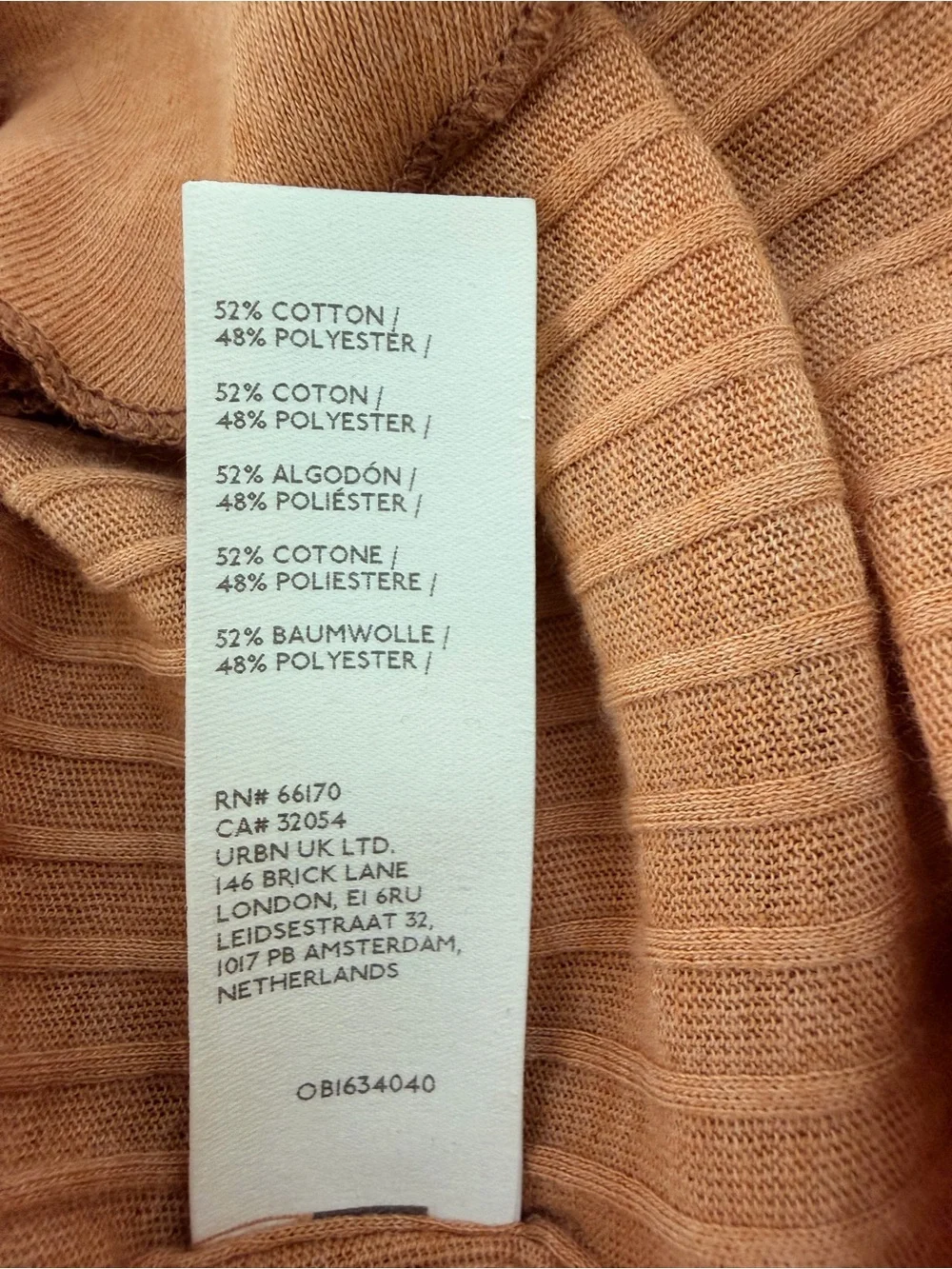We the Free tan scoop neck knit blouse bell sleeves